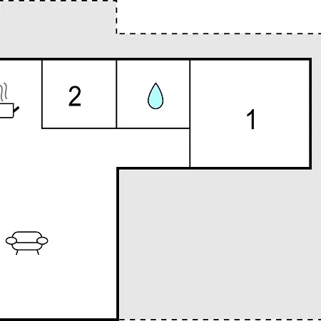 בית נופש In With 2 Bedrooms And Wifi Hejls